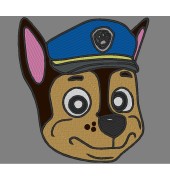 Chase Head Paw Patrol Embroidery Design